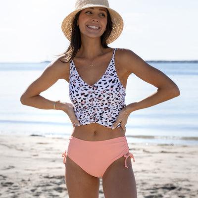Ocean Chic - Bikini-Set mit Tiermotiven und seitlichem Kordelzug