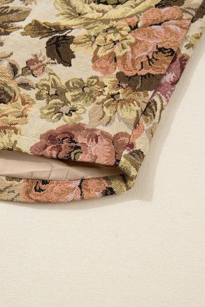 Damen-Strickjacke mit Blumenmuster - Olyane