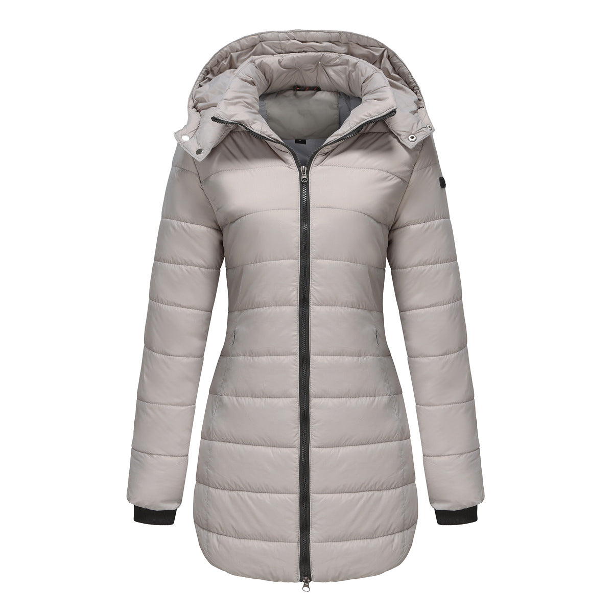 Lange Damenjacke mit Kapuze - Naelle