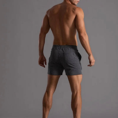 Ryder - Gestreifte Jogger-Shorts