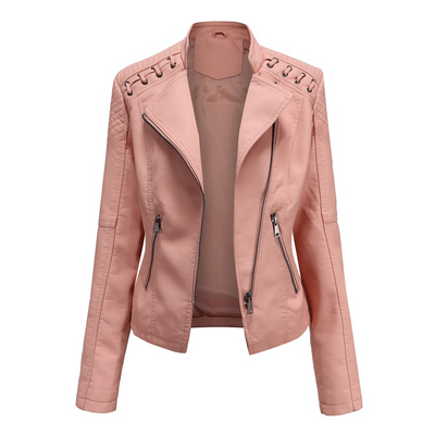 Mandy Noir Lederjacke im Biker-Style