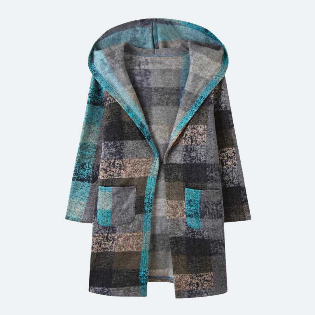 Edith - Bunte warme Strickjacke