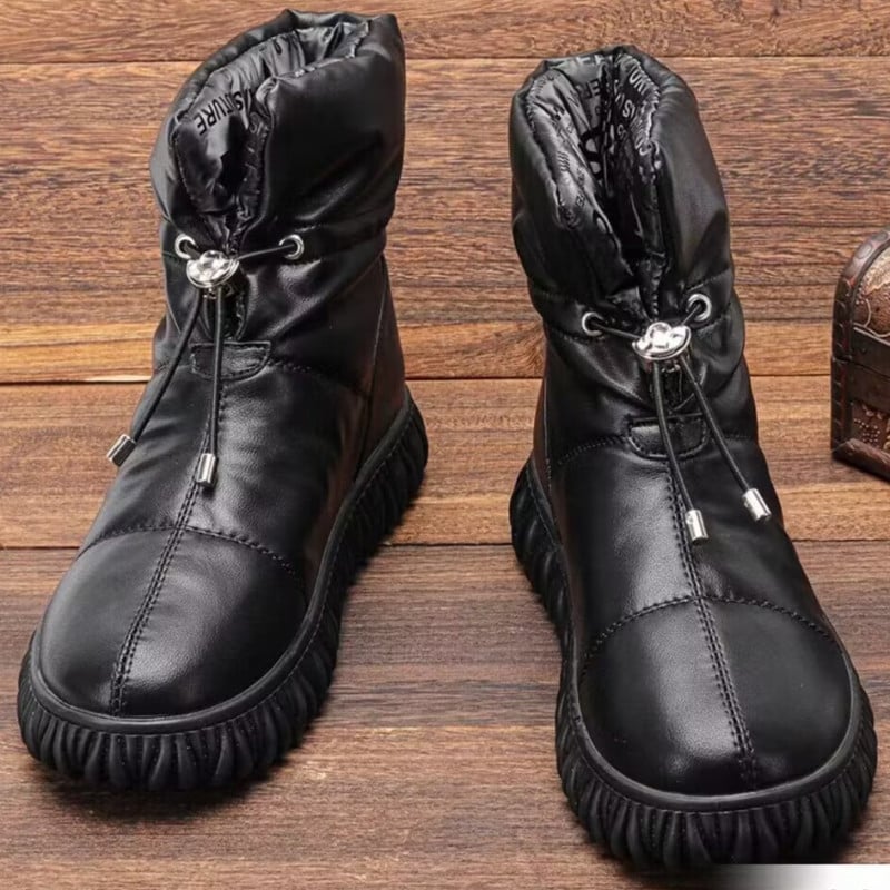 Wasserdichte gepolsterte Damenstiefelette mit Schnürung - Ivonne