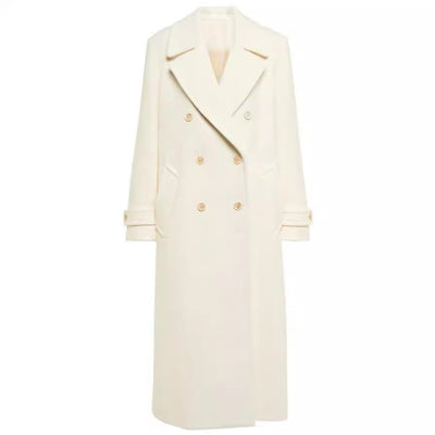 Langer Mantel aus Wolle für Damen - Éline