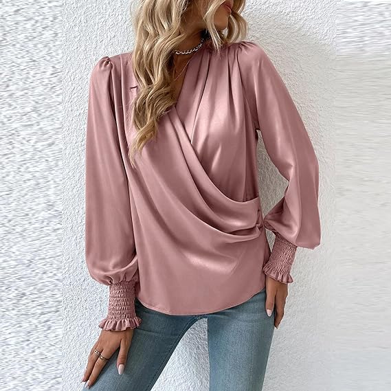 Farah - Elegante Bluse mit V-Ausschnitt