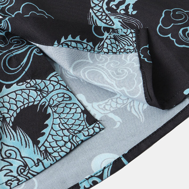 Stilvolles Herren Kurzarm Hemd mit Blumen Design