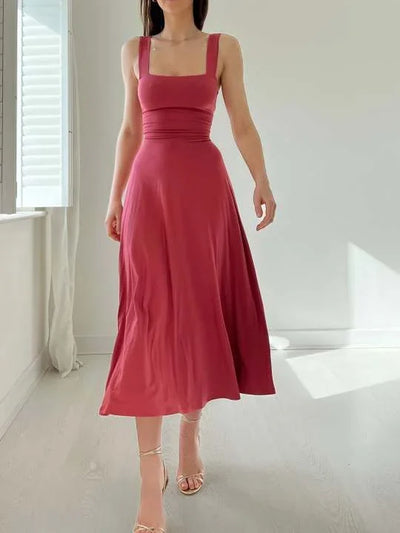 Audrey Reversible Midikleid aus Bio-Bambus mit Taschen