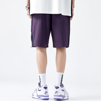 Shorts für Männer mit kontrastierenden Einsätzen im Sportstil - Damien