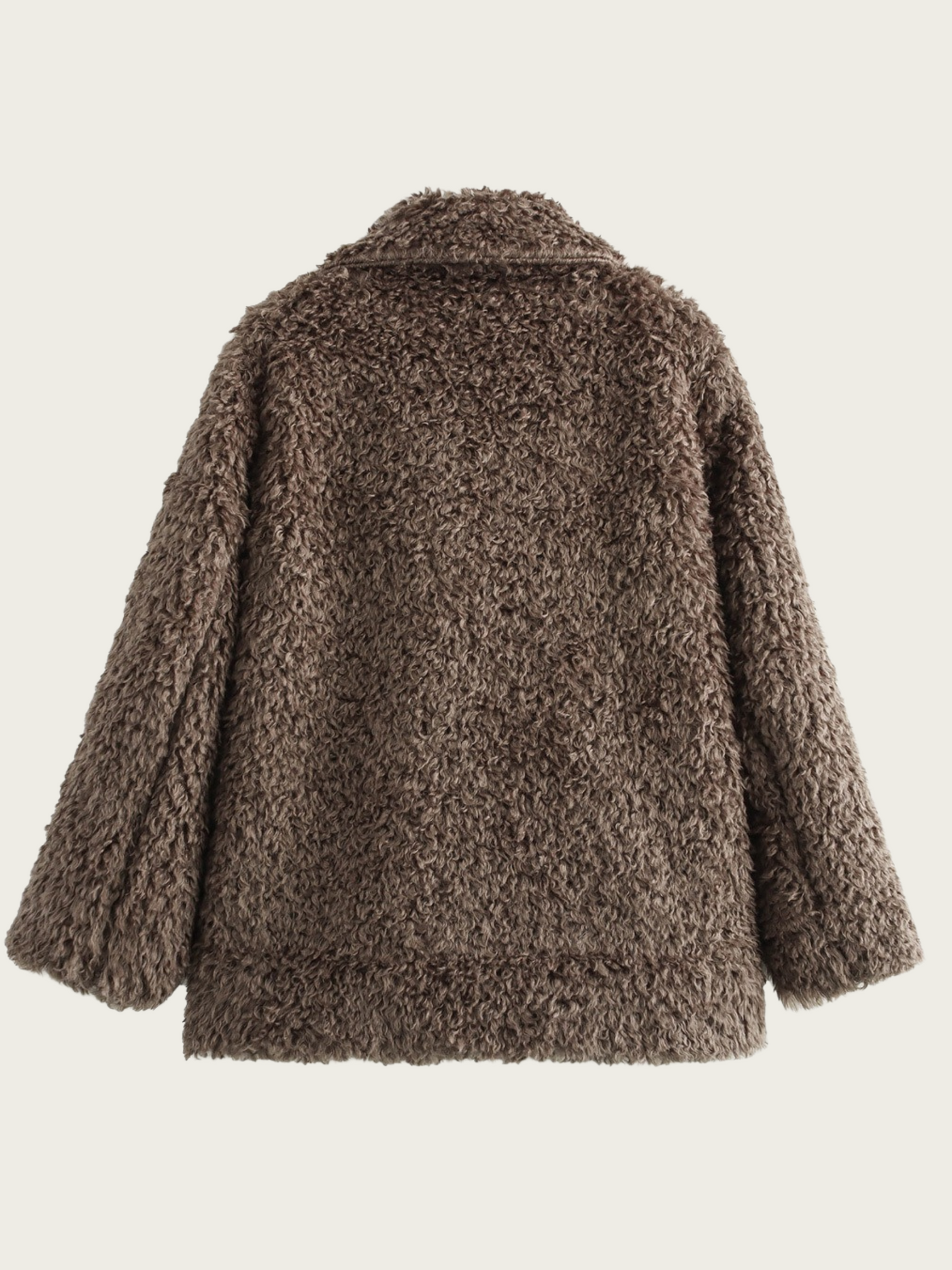 Damen Fleecemantel mit breitem Revers - Daria