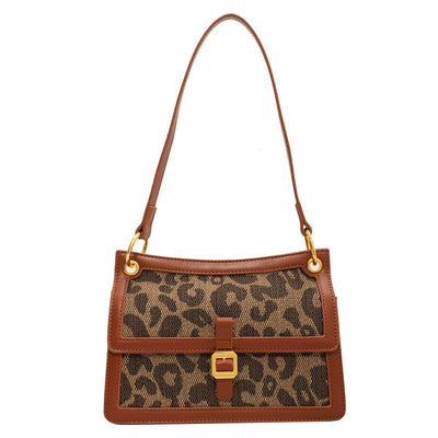 Quadratische Tasche mit Leopardenmuster - Selinne