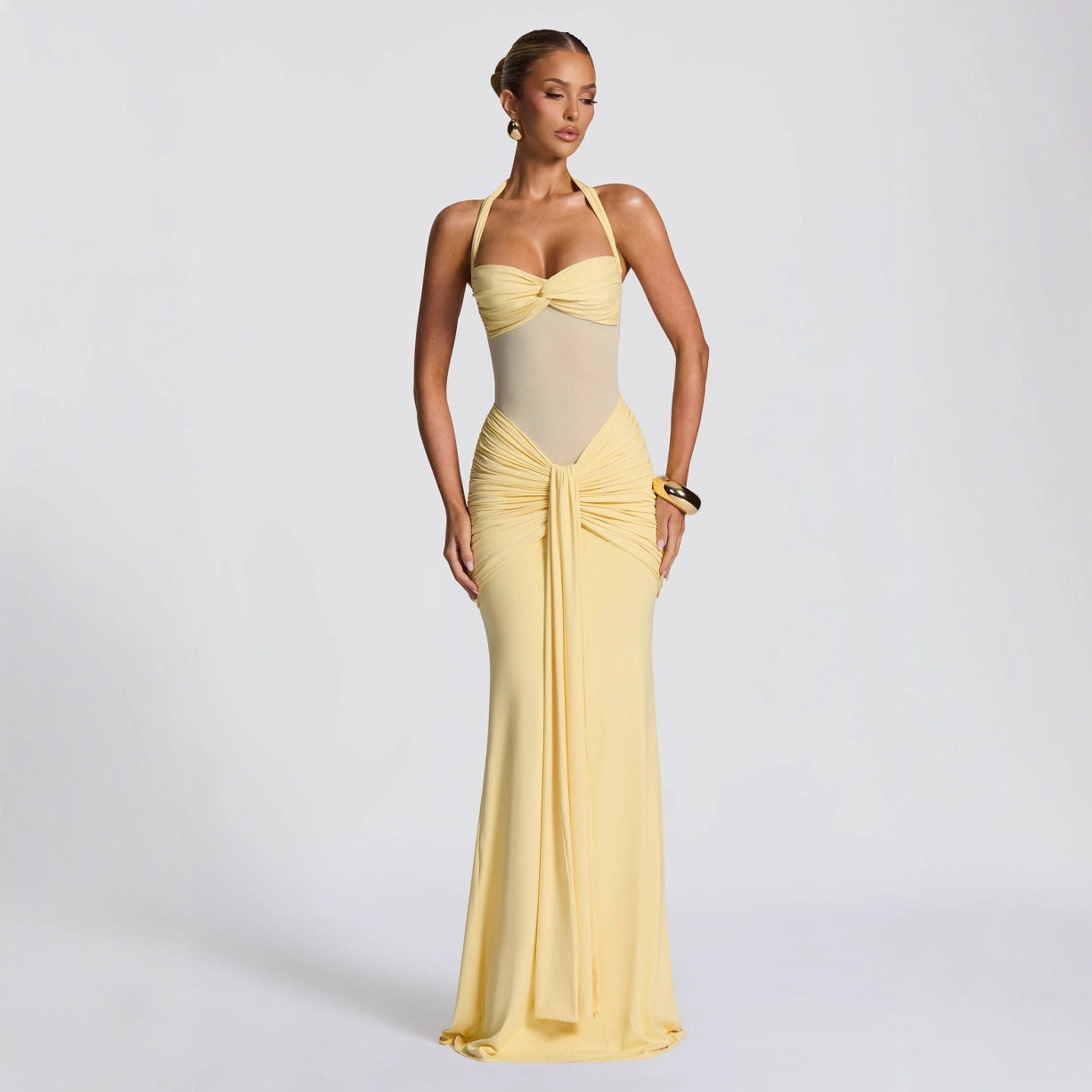 Enges Kleid mit Trägern - Elara