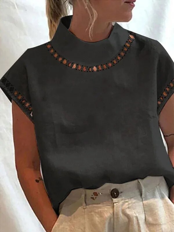 Marieky - Damen lässige Vintage-Bluse