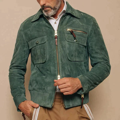 John - Herren-Retro-Reversjacke aus Wildleder