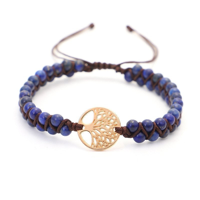 Yoga-Armband mit gewebtem Lebensbaum-Charme