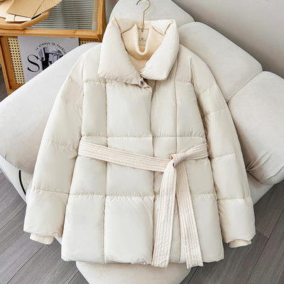 Modischer Damen Wintermantel mit verstellbarem Gürtel - Freja