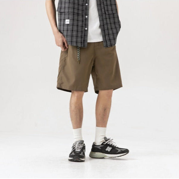 Herren-Shorts mit minimalistischem Design im lässigen geraden Stil - Damien