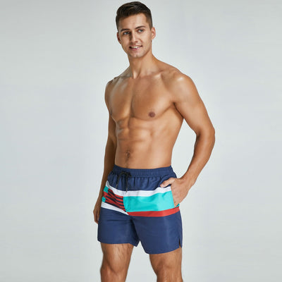 Herren-Shorts aus Mikrofaser mit mehrfarbigem Aufdruck - Adrian