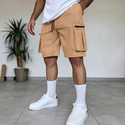 Herren Cargo-Shorts Utility-Taschen Terrakotta Farbe - Dakar