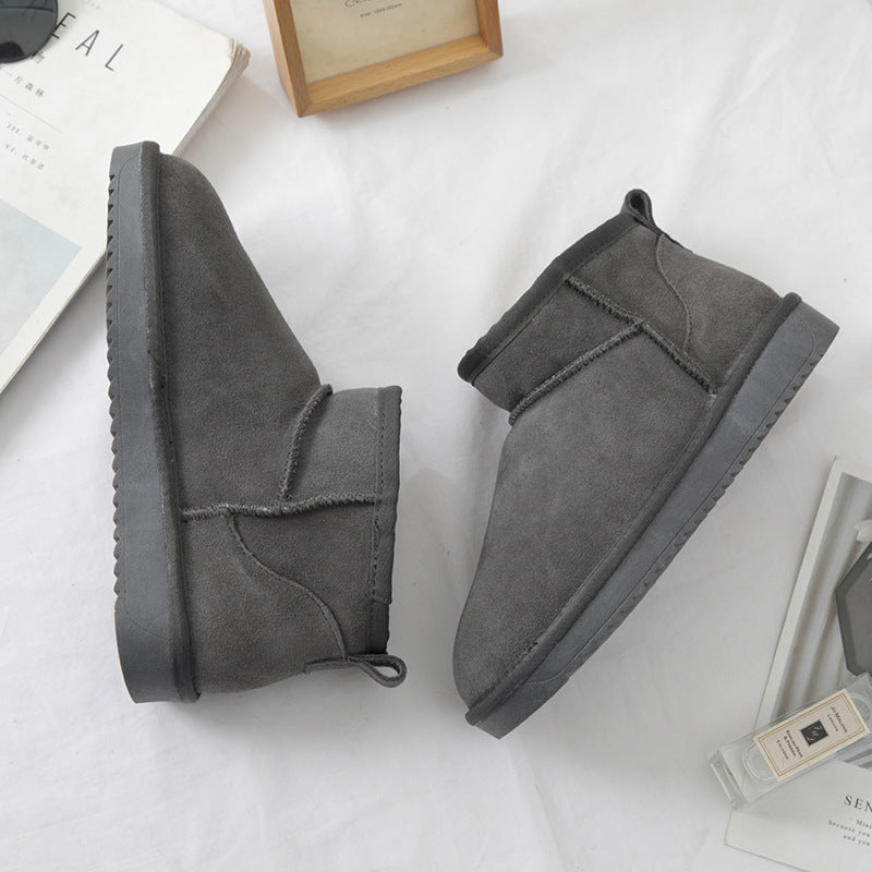 Damen-Winterstiefeletten aus Wildleder mit Innenfutter - Sophia