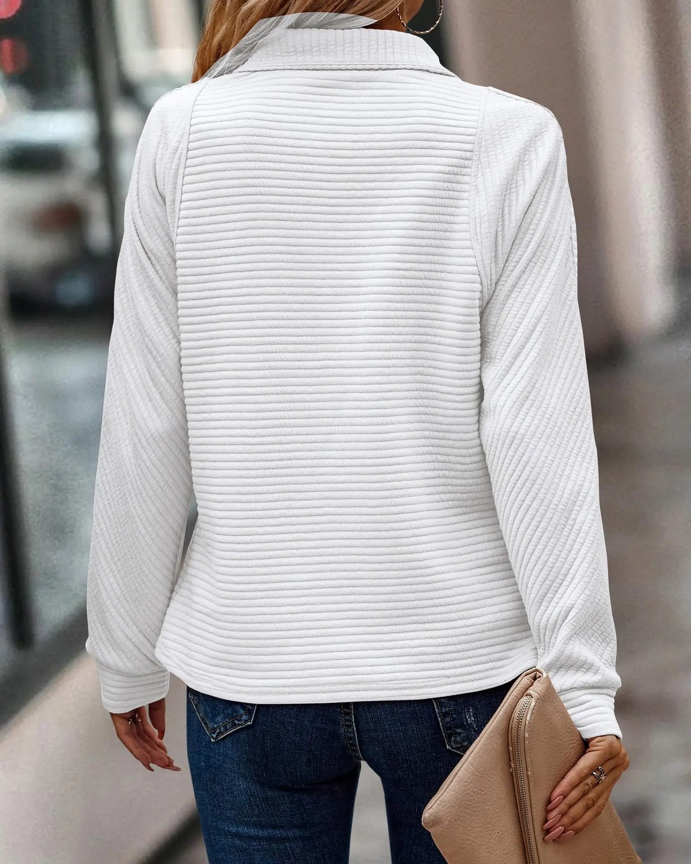 Elise - Eleganter Pullover mit V-Ausschnitt für Frauen