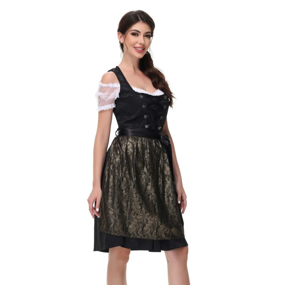 Damen Traditionell Bayerisches Oktoberfest Dirndl Kleid - Johanna