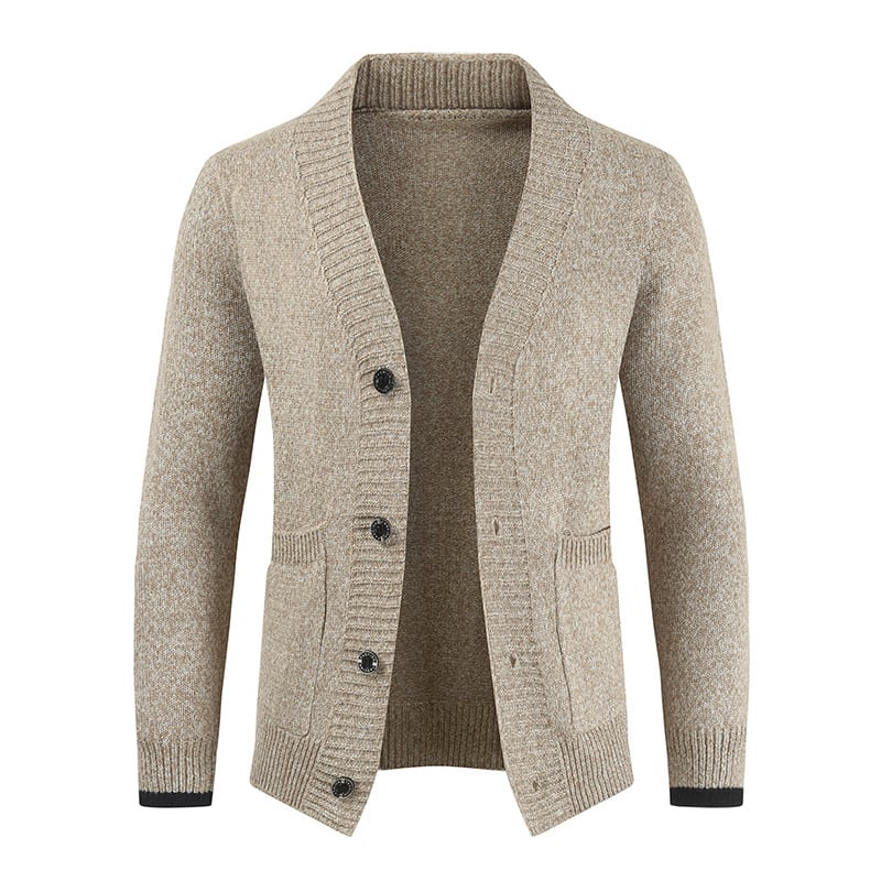 Herrenstrickjacke mit Schalkragen - Emil