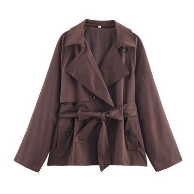 Locker sitzender kurzer Damen-Trenchcoat - Elayne