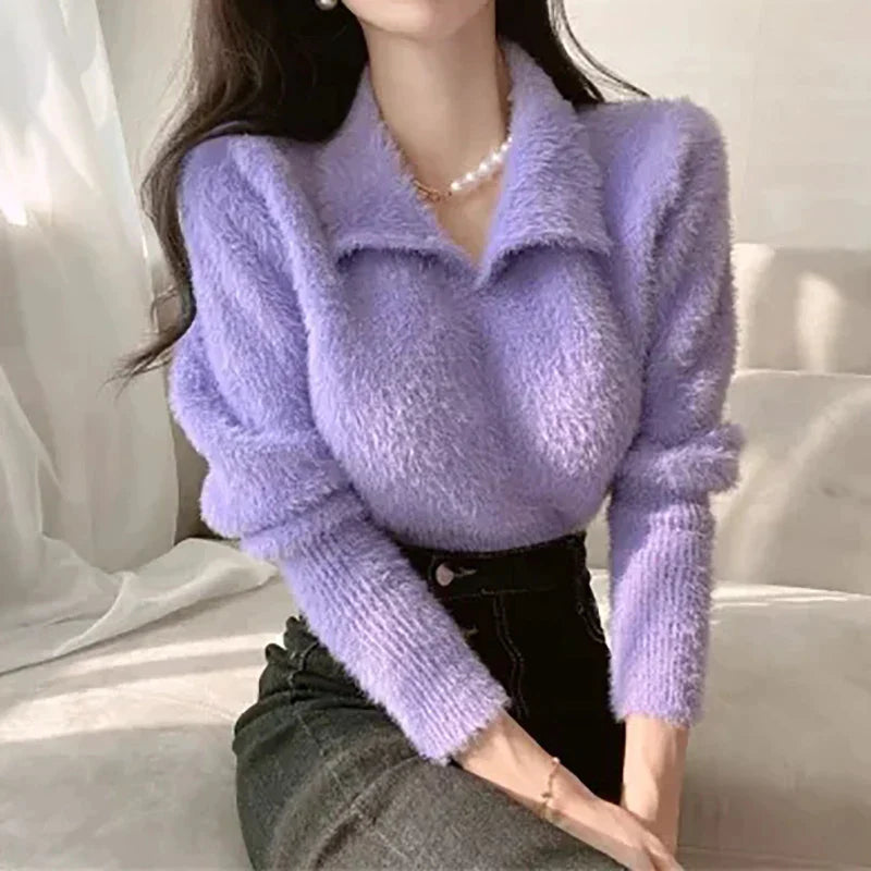 ALICIA - Peter Pan Kragen Pullover