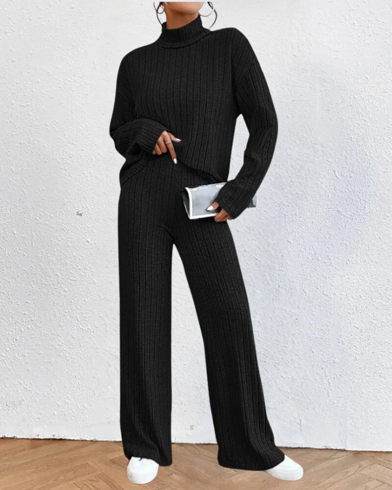 ALLIE - Set aus gestricktem Oberteil und Hose