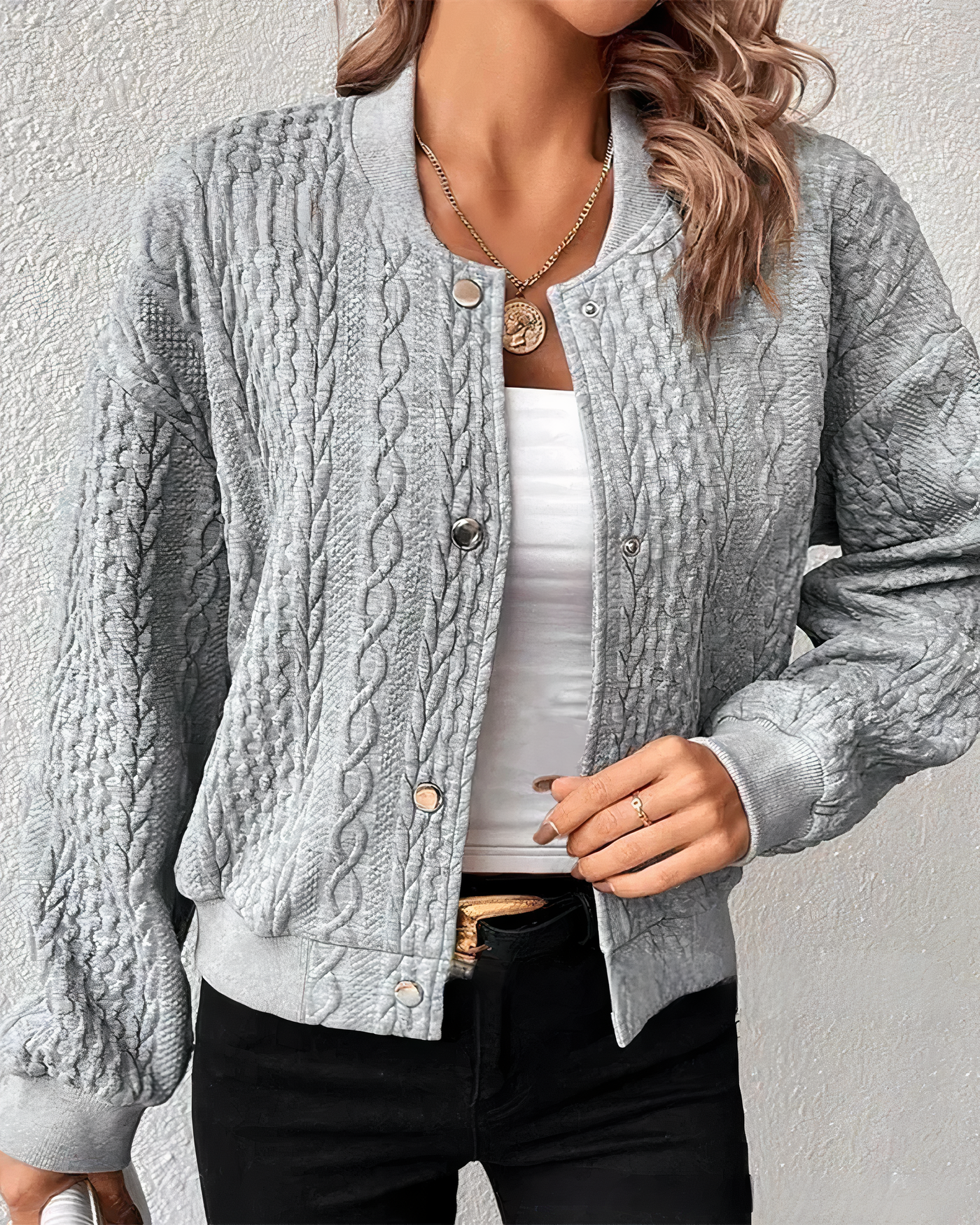 ALLISON - Grob Gestrickte Strickjacke