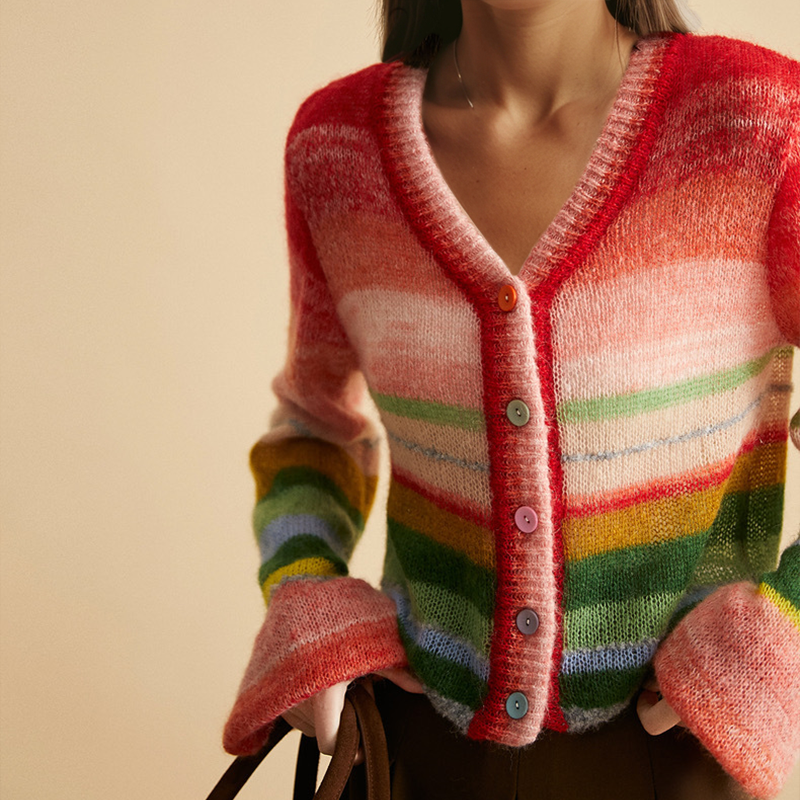 Pullover Strickjacke Aurora aus Mohair