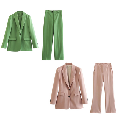 Antje - Women's office Solid Damenanzüge 2-teilig