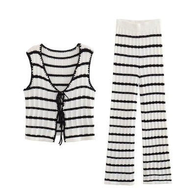 Sheila - Gestreiftes Strickset