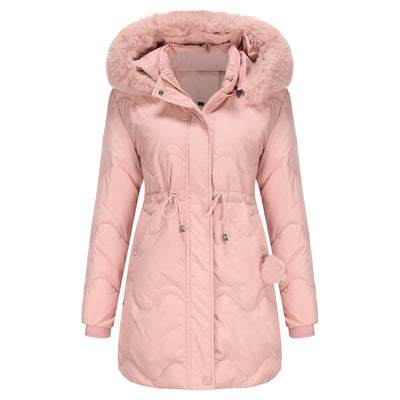 BELLE - Wattierte Winterjacke mit flauschigem Kragen