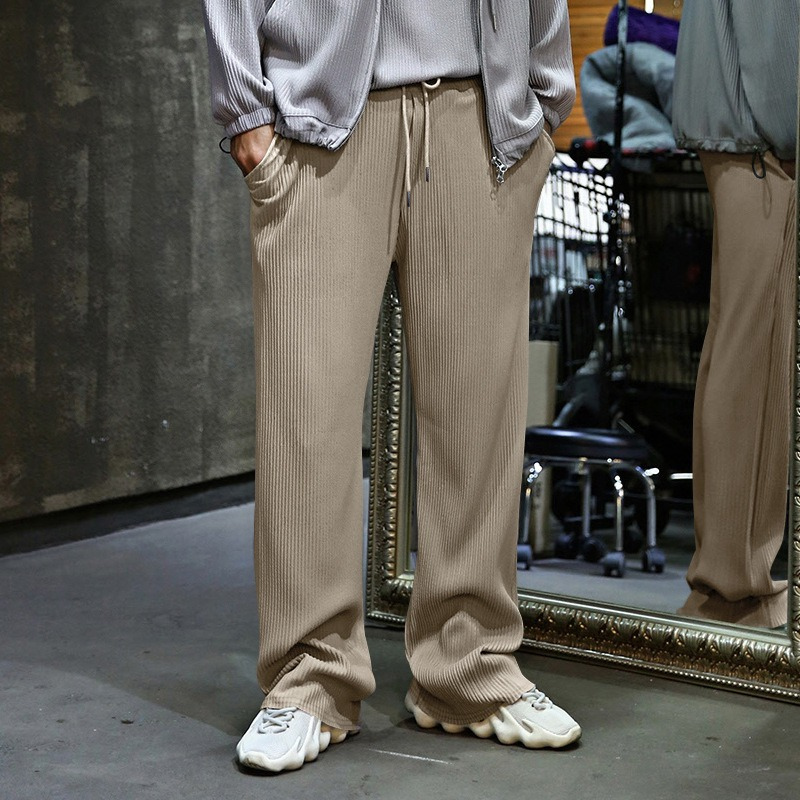 Gerade Herrenhose mit gerippter Struktur - Kenji