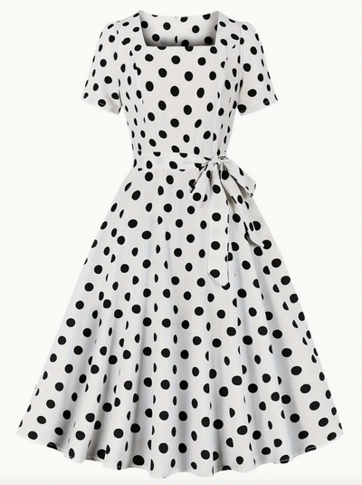 ANKE  - Elegante vintage Polka Kleid fur den Fruhling/ Sommer