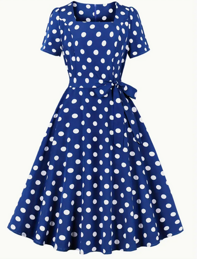 ANKE  - Elegante vintage Polka Kleid fur den Fruhling/ Sommer