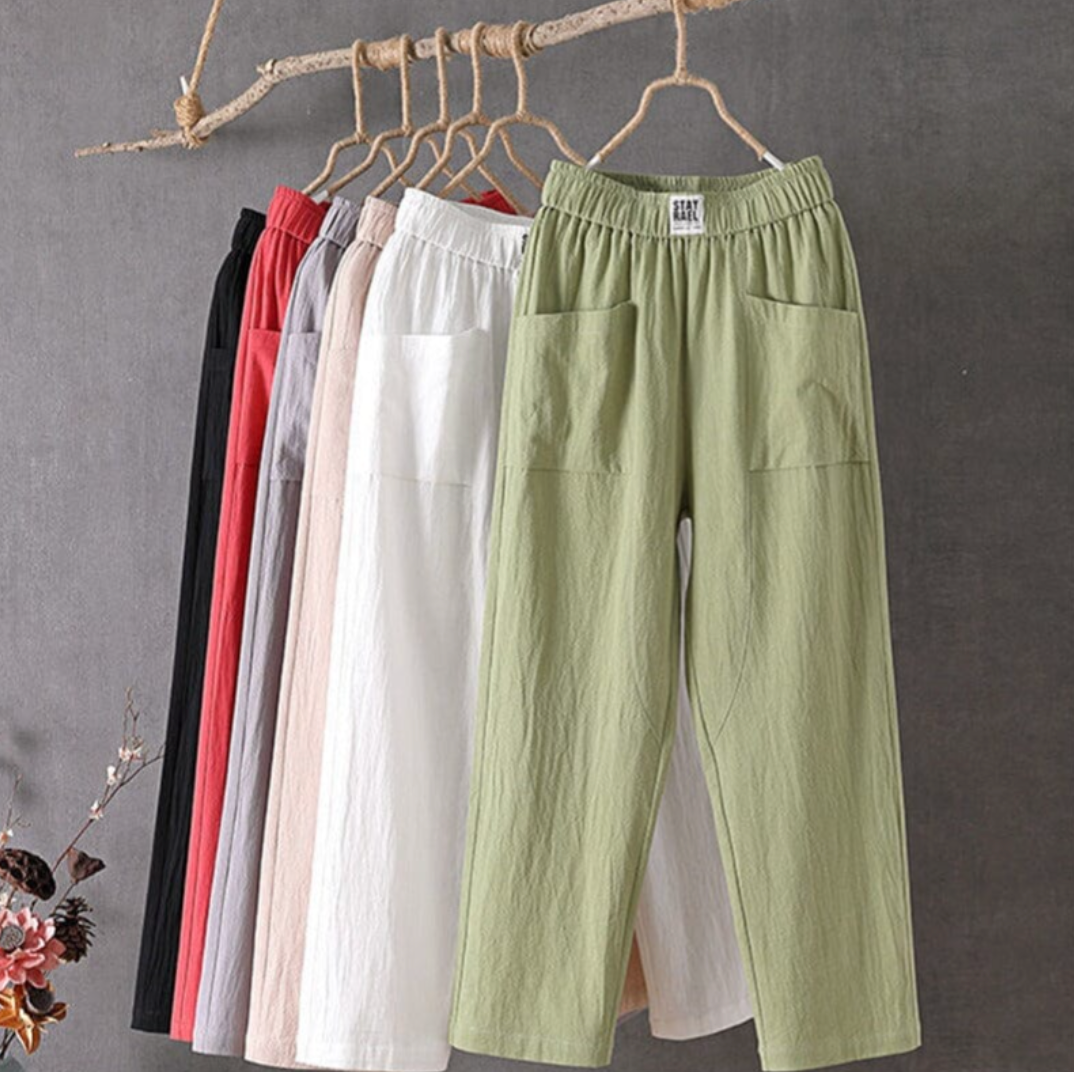 MARIKA - Leinenhose mit elastischer Taille