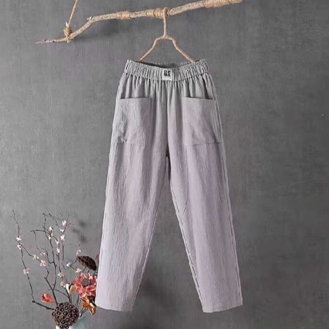 MARIKA - Leinenhose mit elastischer Taille