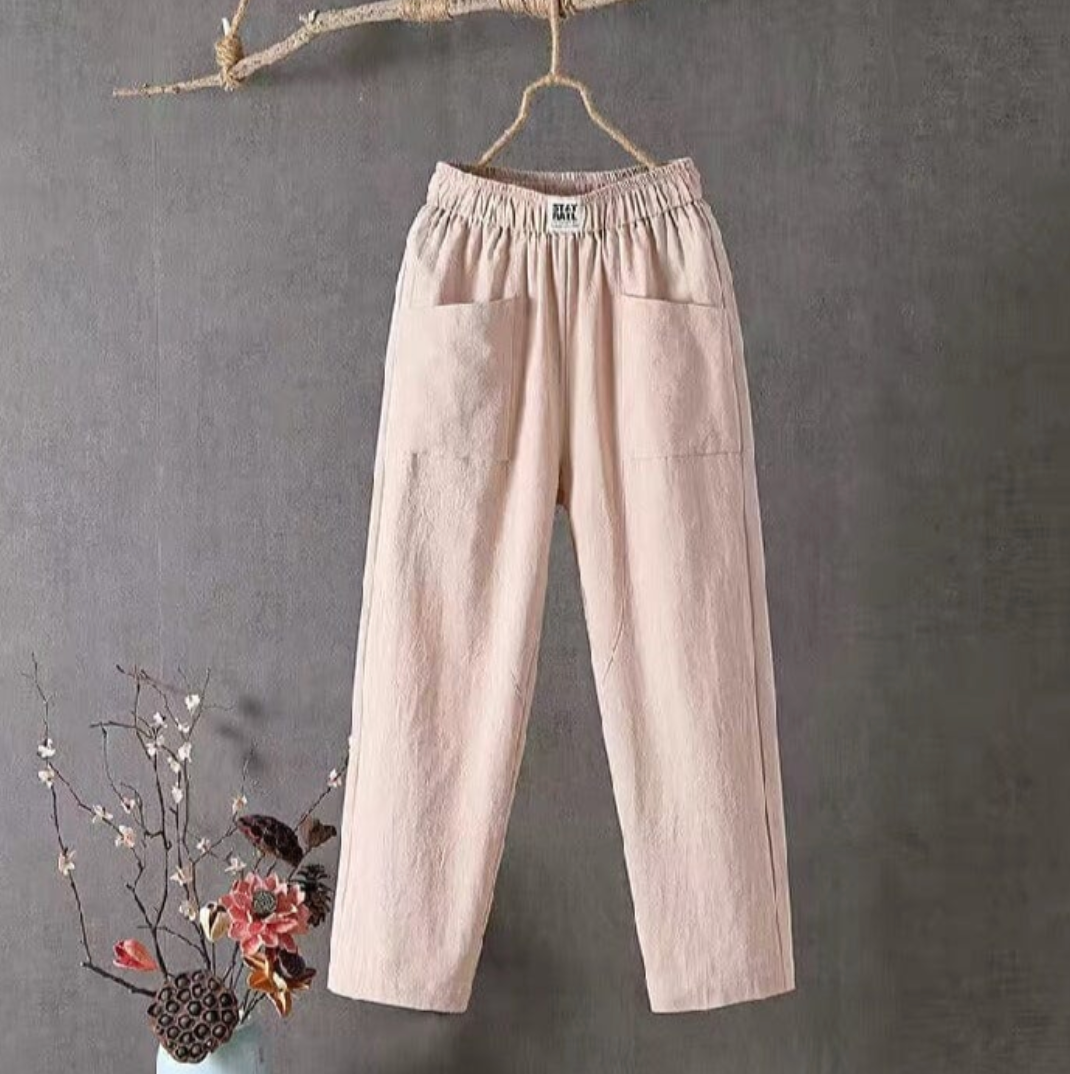 MARIKA - Leinenhose mit elastischer Taille
