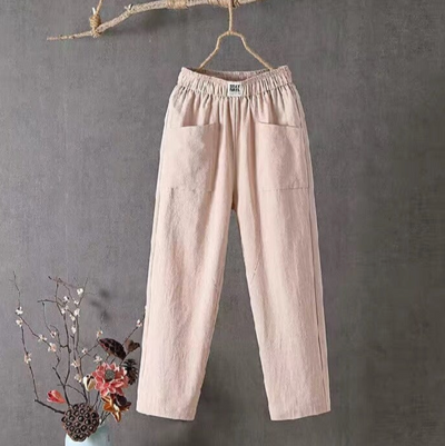 MARIKA - Leinenhose mit elastischer Taille