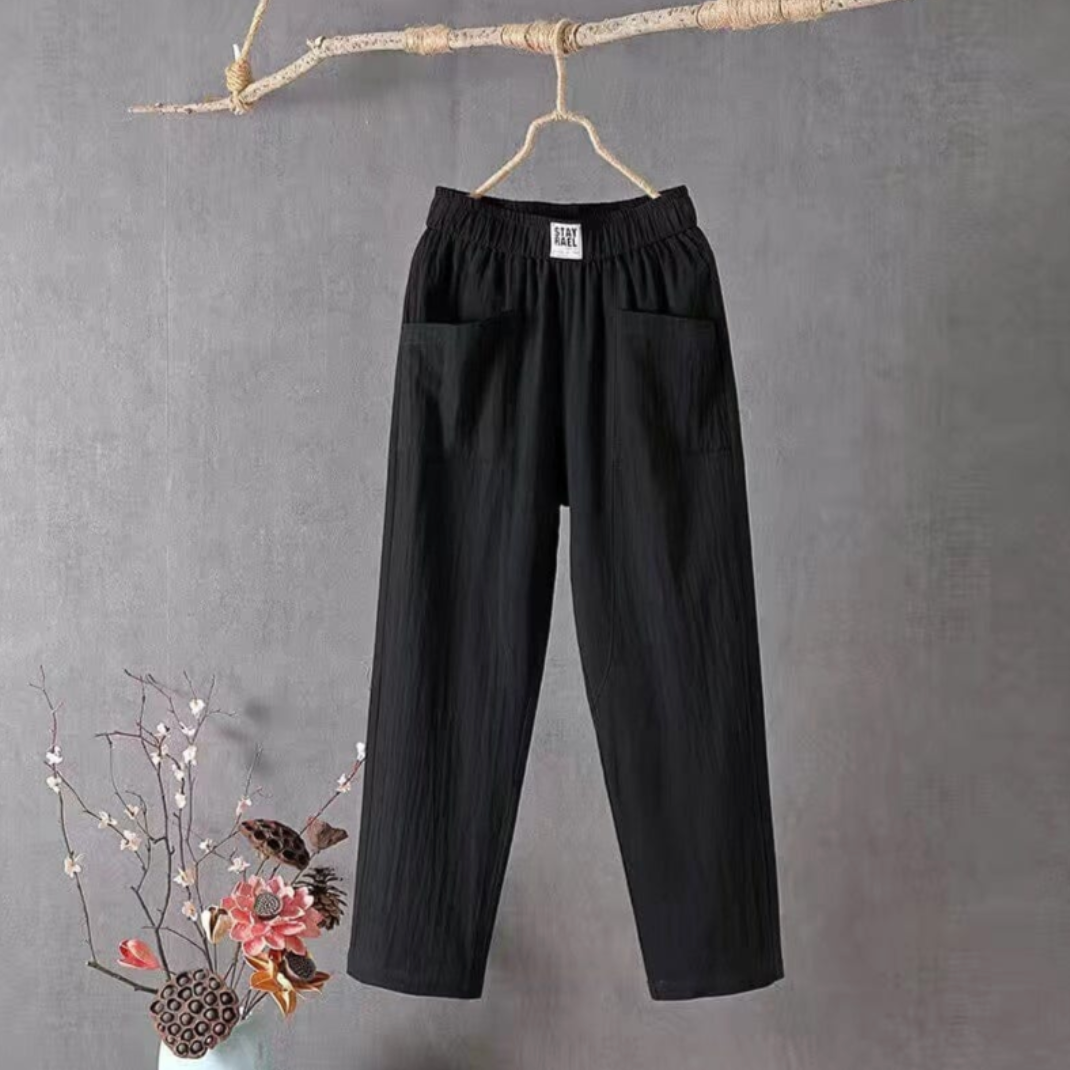 MARIKA - Leinenhose mit elastischer Taille