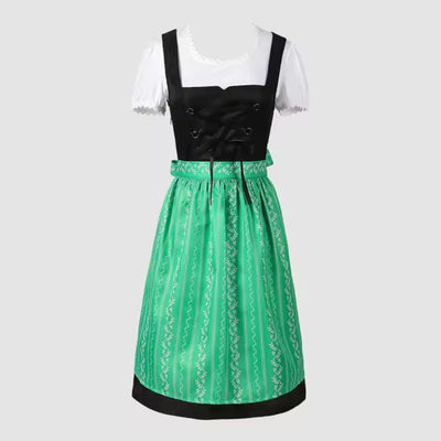 Oktoberfest Dirndl Kleid für Damen mit blauer Schürze - Katharina