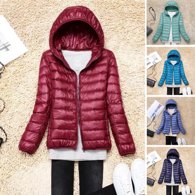 Leichte Steppjacke mit vielseitiger Kapuze - Nora