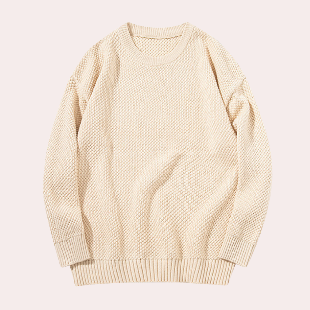 Trond - Lässiger Herren-Pullover mit Rundhalsausschnitt
