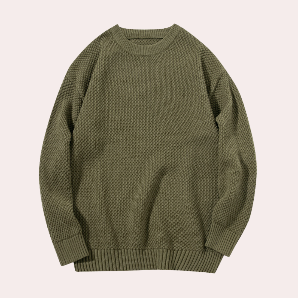 Trond - Lässiger Herren-Pullover mit Rundhalsausschnitt