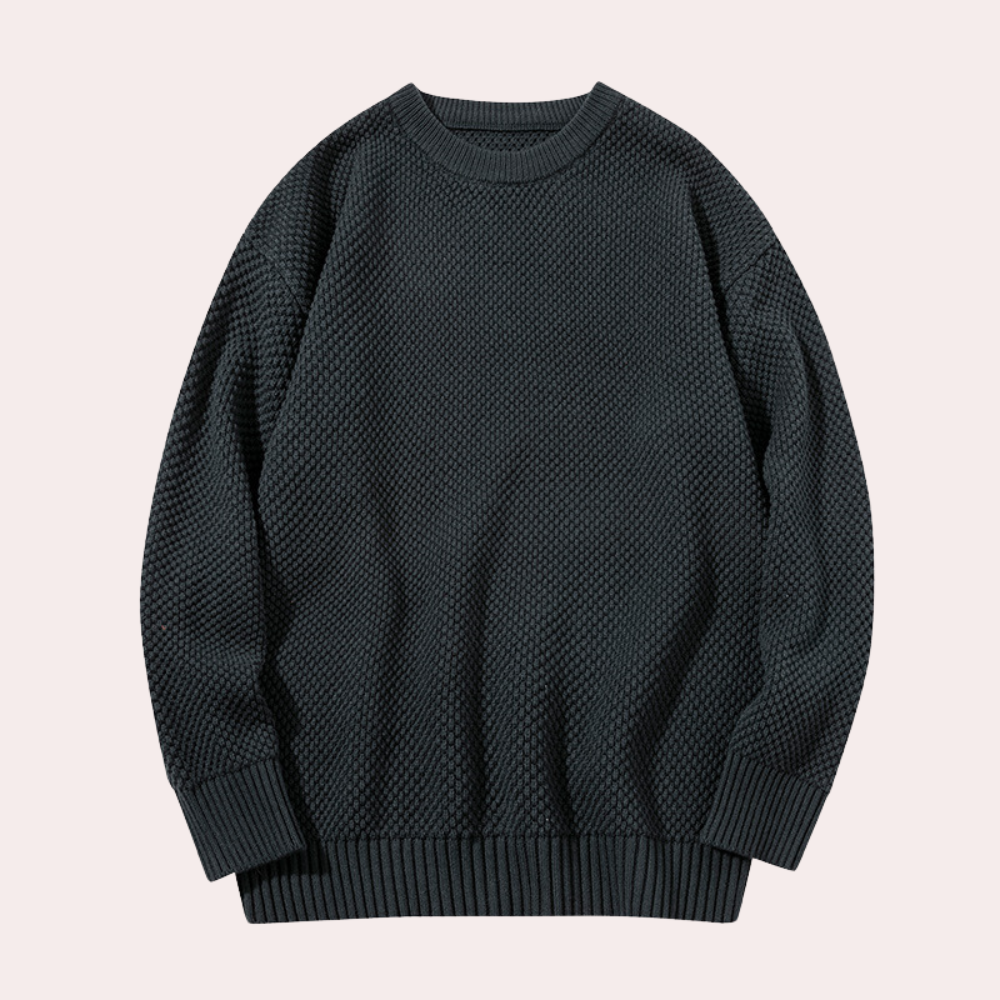 Trond - Lässiger Herren-Pullover mit Rundhalsausschnitt