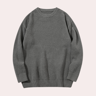 Trond - Lässiger Herren-Pullover mit Rundhalsausschnitt