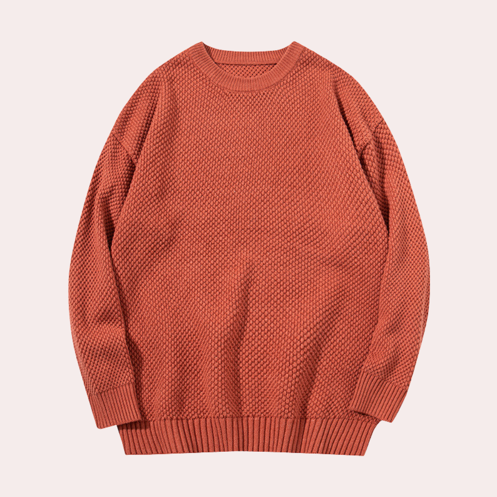 Trond - Lässiger Herren-Pullover mit Rundhalsausschnitt
