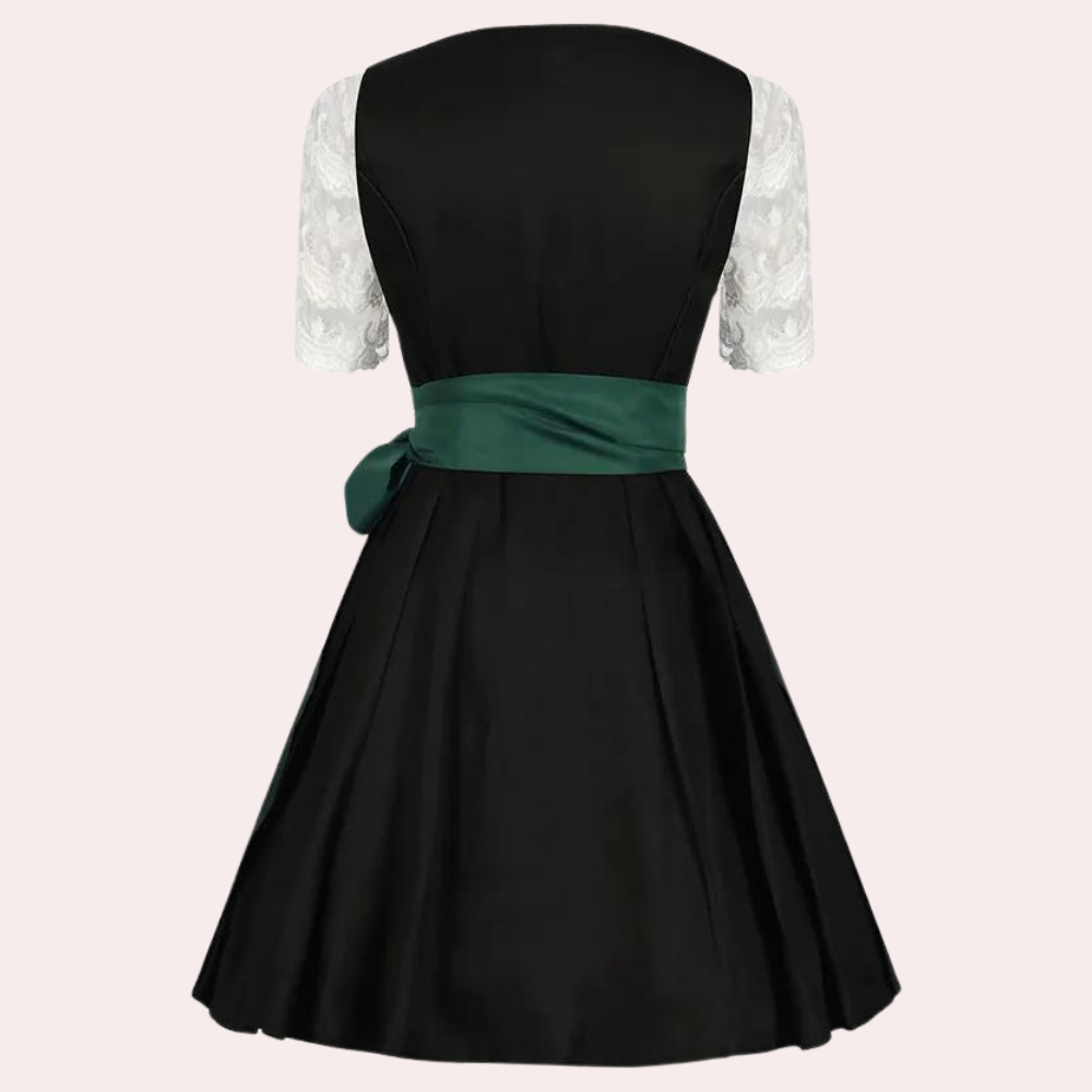 Dirndl Damen Grün Edelweiß Stickerei - Andrina